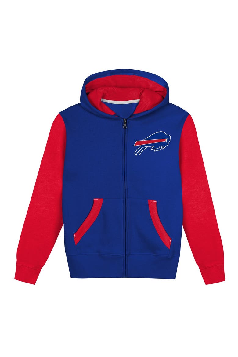 Toddler Outerstuff  Royal/Red Buffalo Bills Stadium Colorblock Full-Zip Hoodie, Alternate, color, Royal