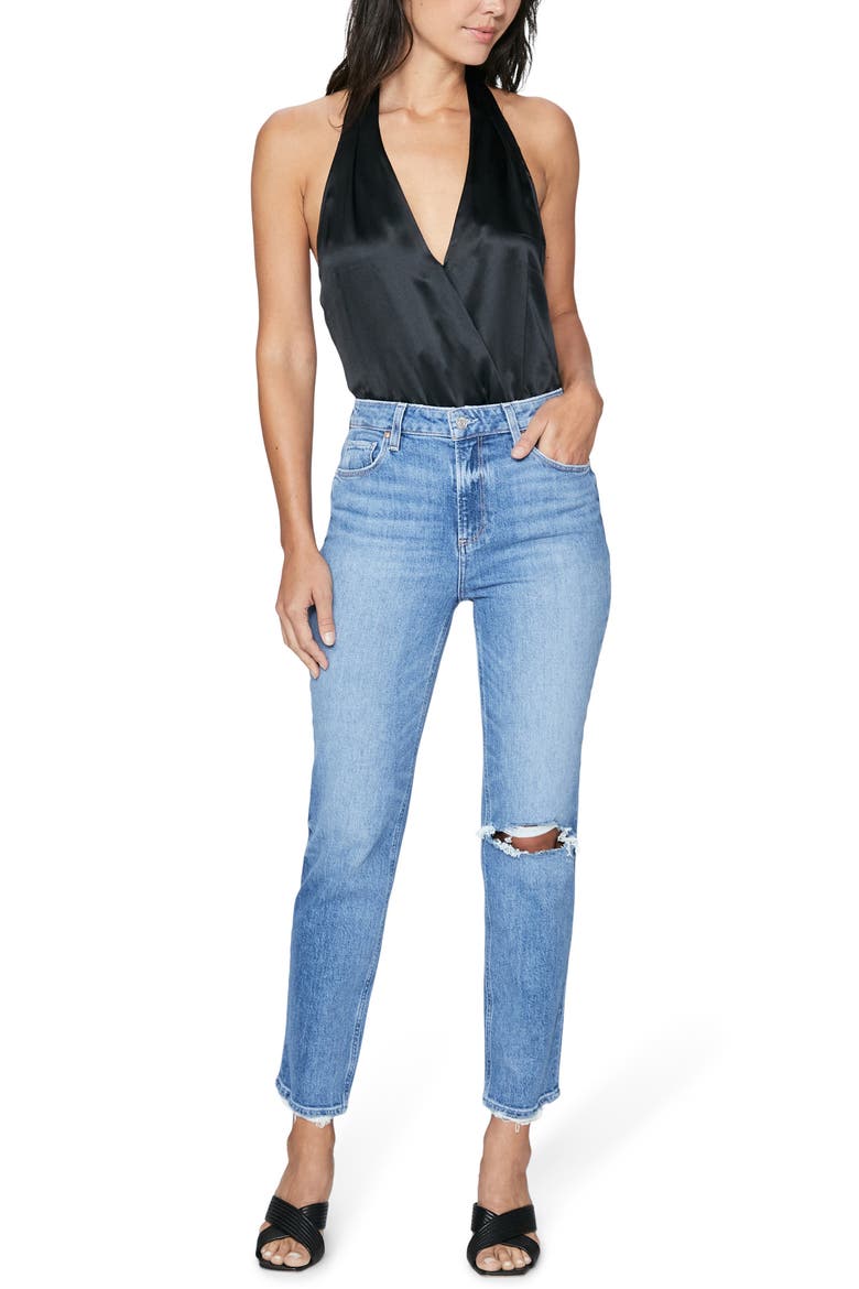 Amalita Silk Bodysuit, Alternate, color, BLACK