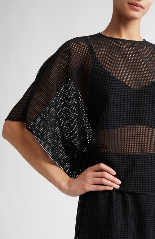 FFORME FFORME TENLEY DRAPED MESH TOP