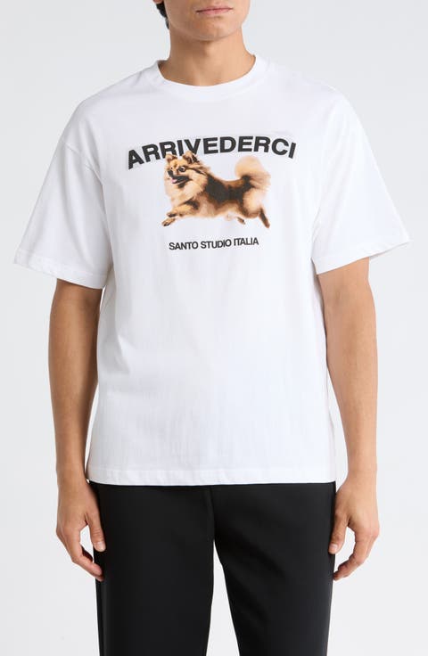 Arrivederci Drappo Boxy Fit Cotton Graphic T-Shirt