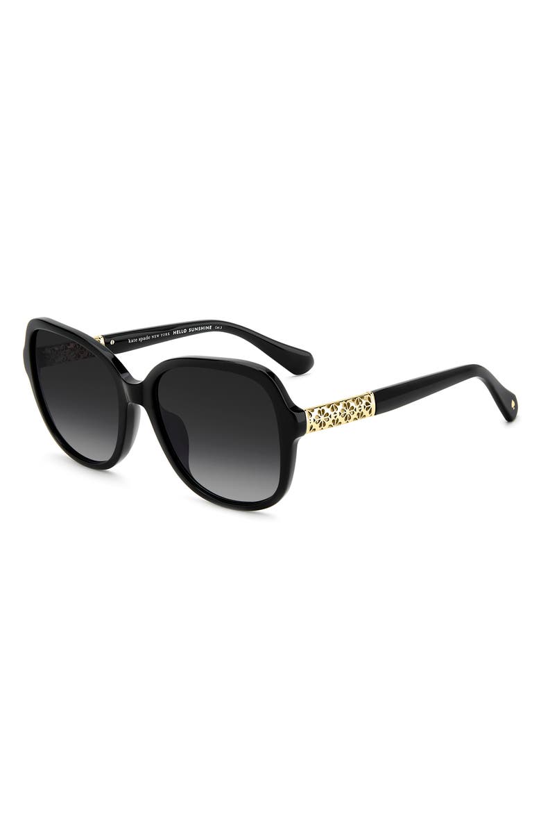 Kate Spade New York eliza 57mm gradient round sunglasses, Alternate, color,