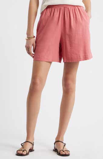 Pull-On Linen Blend Shorts
