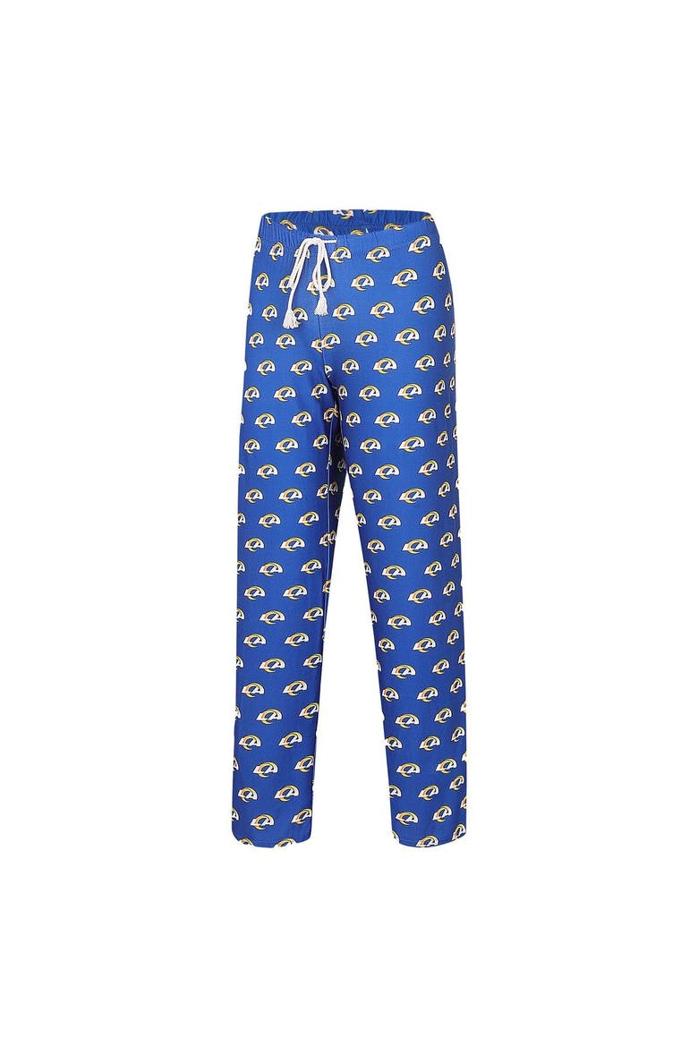 Women's Concepts Sport Royal Los Angeles Rams Gauge Allover Print Sleep Pants, Alternate, color, Royal