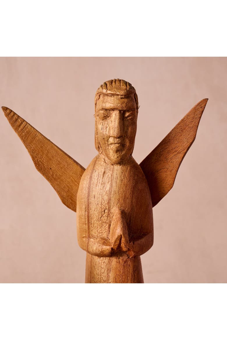 Rahisi Neem Wood Nativity, Alternate, color, Natural