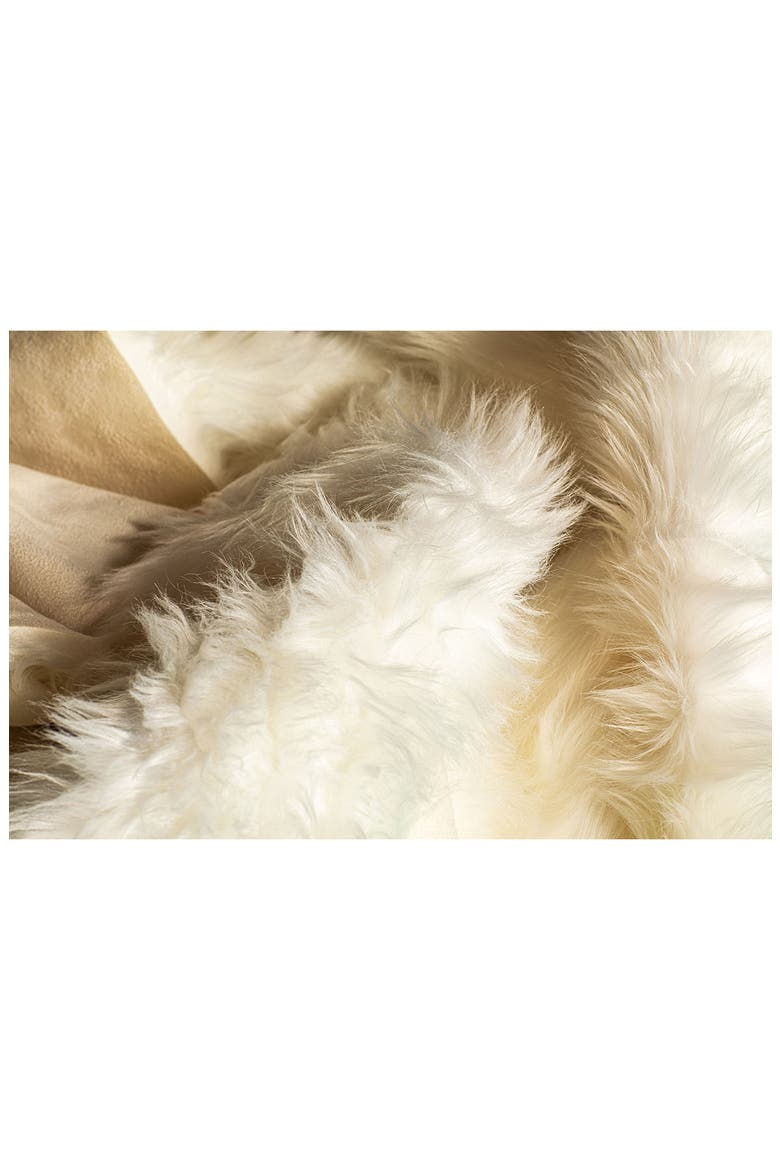 Gordon Faux Fur Throw - Off White, Alternate, color, OFF WHITE