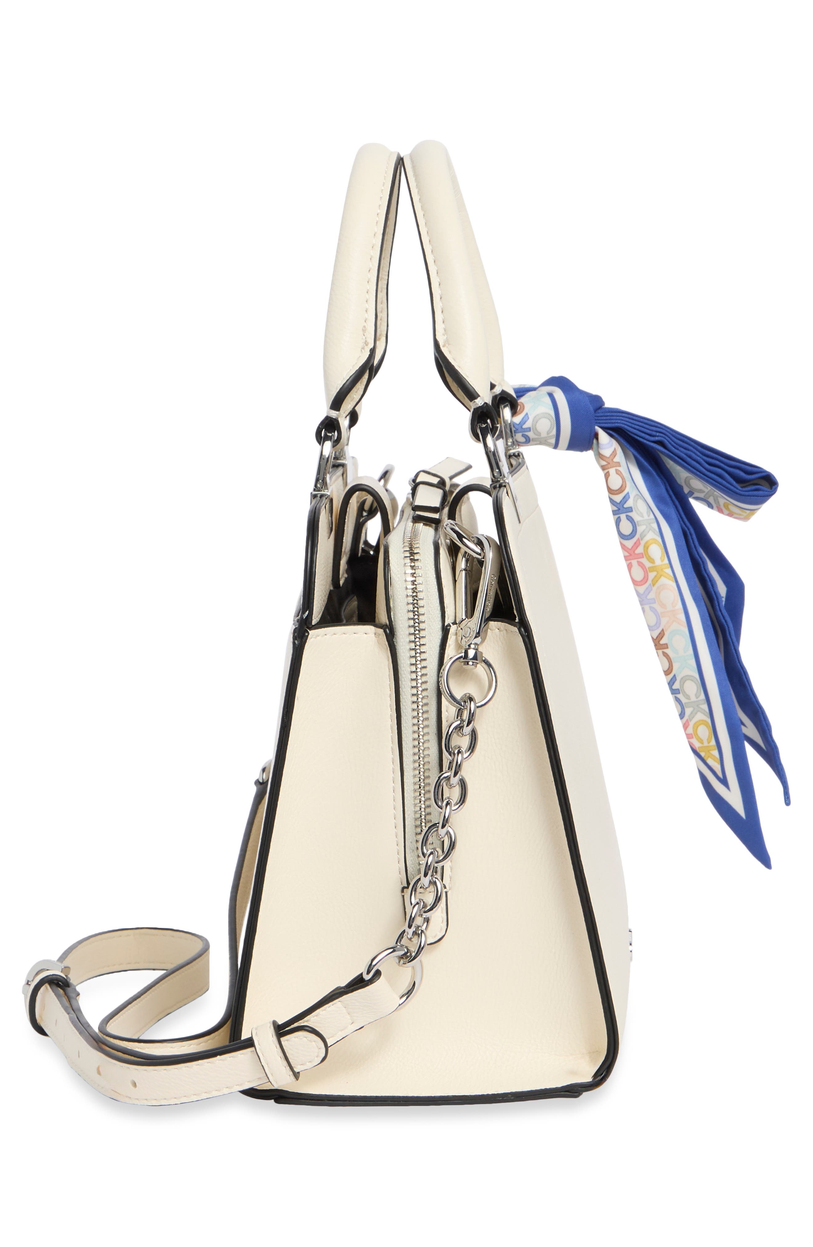 Azalea Satchel, Alternate, color, WHITE