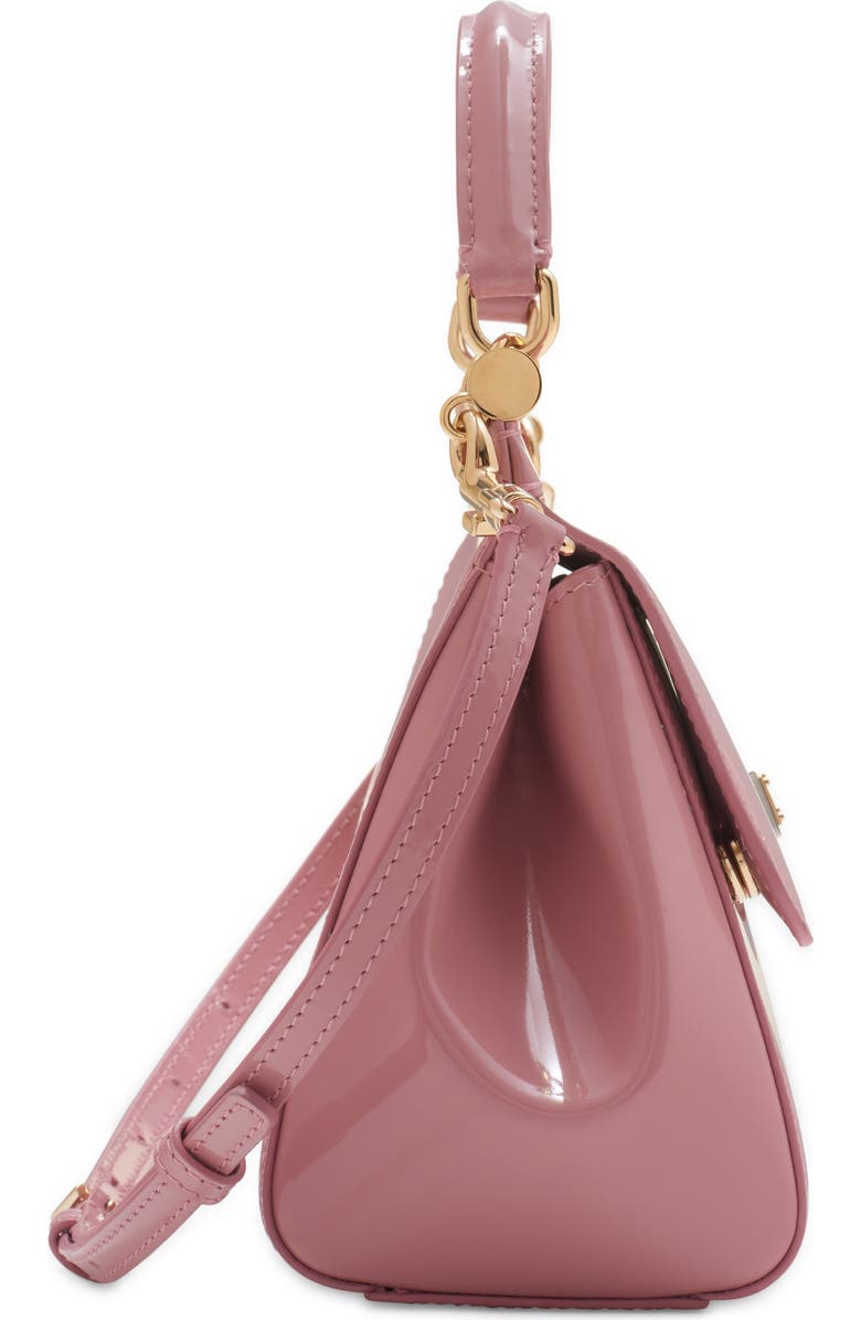 Dolce&Gabbana Sicily Patent Leather Top Handle Bag, Alternate, color, 80405 Rosa