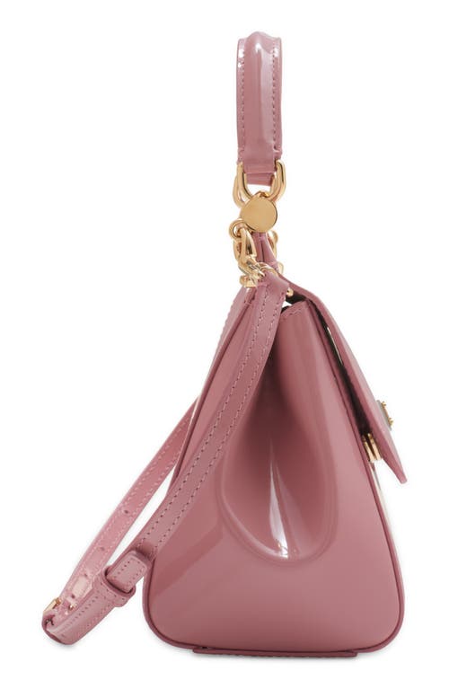 Dolce & Gabbana Small Sicily Leather Tote In 80405 Rosa