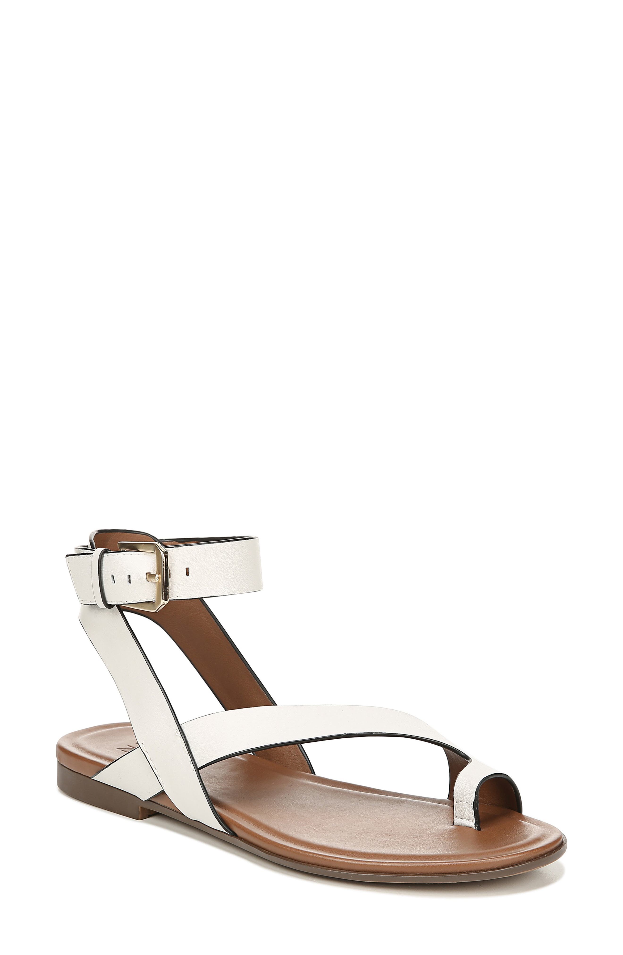 Tally Ankle Strap Sandal, Main, color, ALABASTER LEATHER