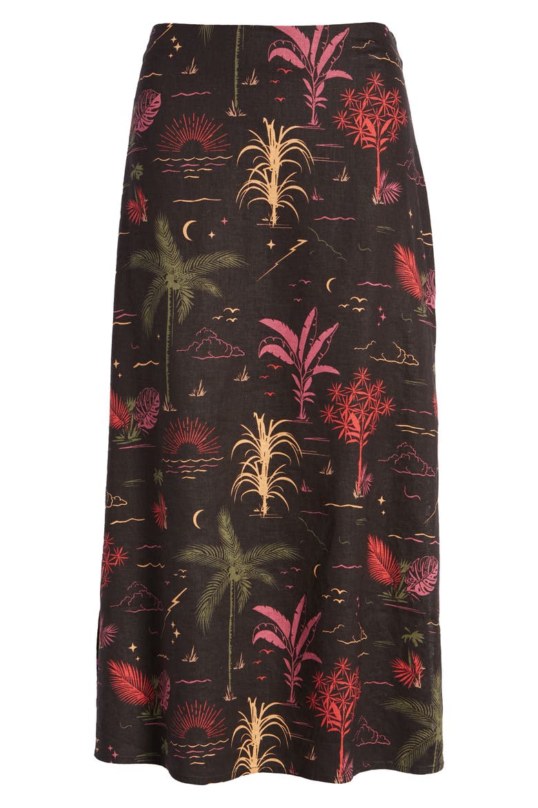 Ryan Midi Slip Skirt, Alternate, color, BEACH WIZARD PRINT