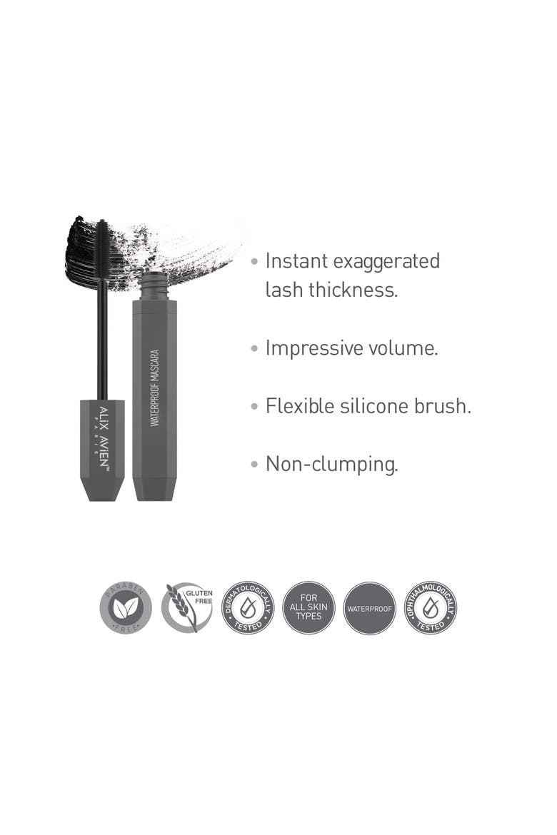 Waterproof Mascara, Alternate, color, Black
