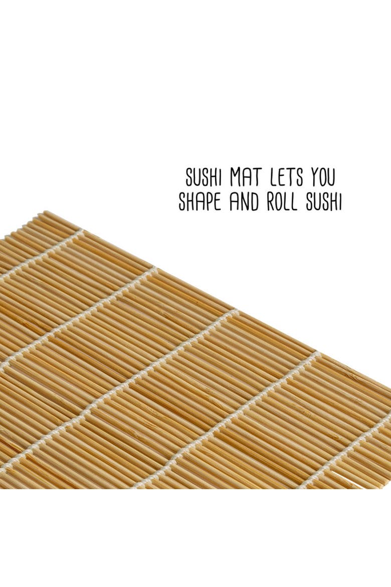 Sushi Board and Sushi Roller Set, Alternate, color, Bamboo