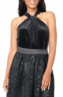 Velvet Halter Top