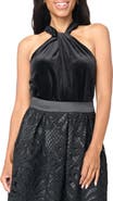 GIBSONLOOK Velvet Halter Top