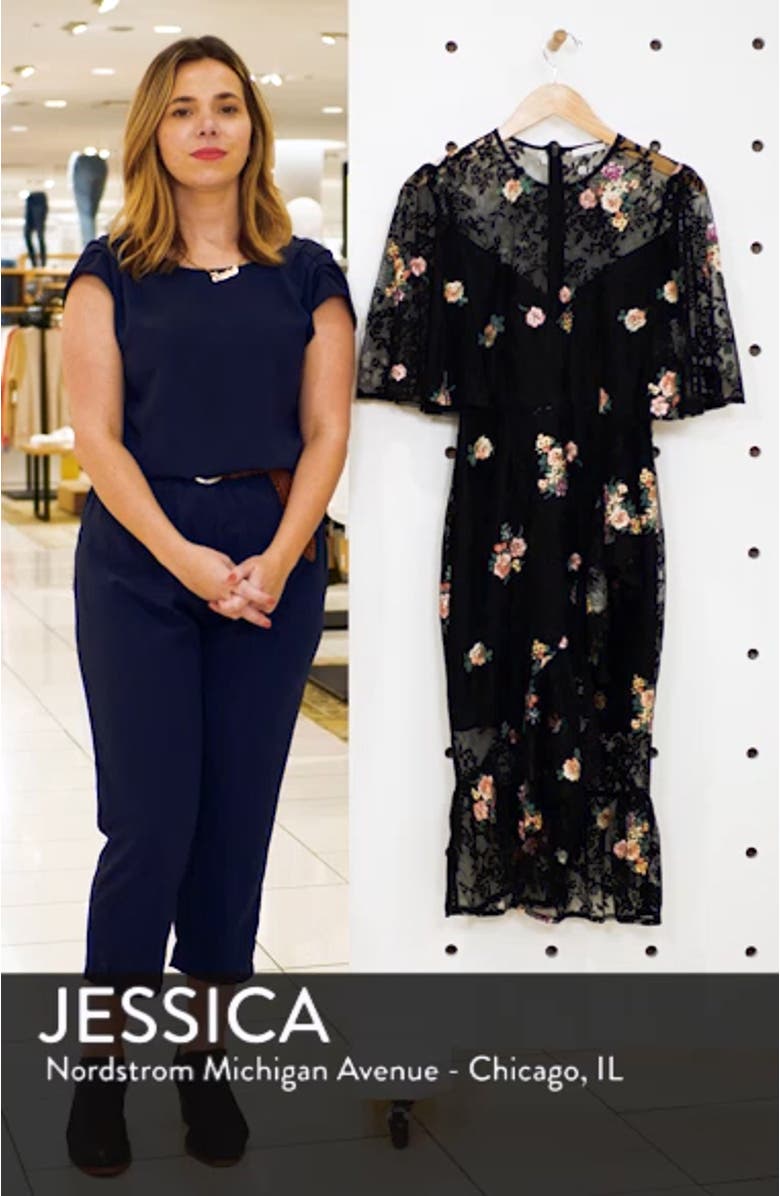 Myrtle Floral Lace Dress, sales video thumbnail