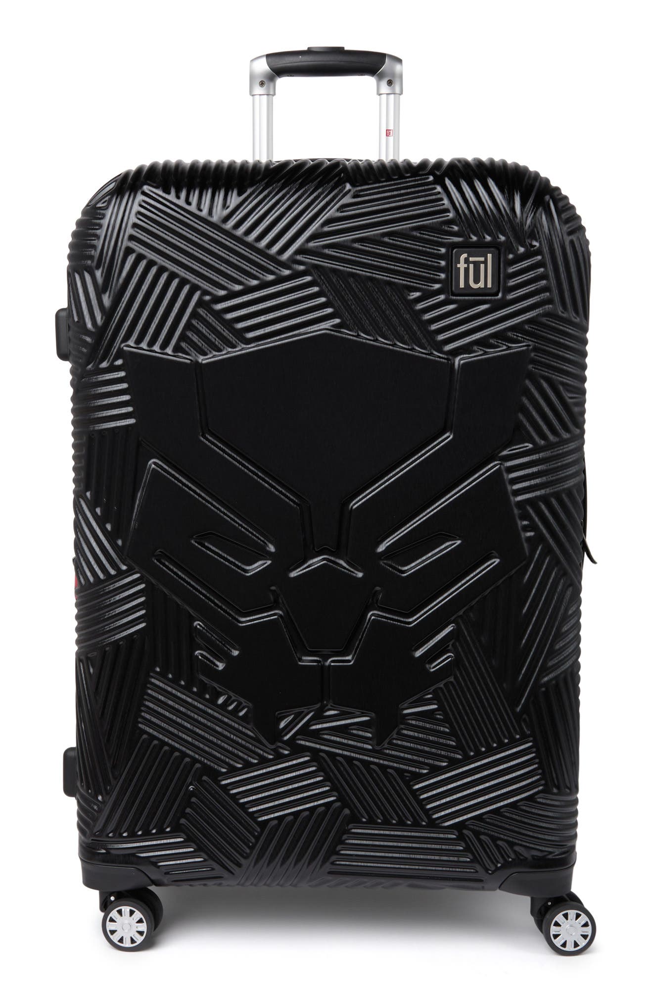 Danielle Nicole Black Panther Molded 29" Hardside Spinner Suitcase, Main, color, 