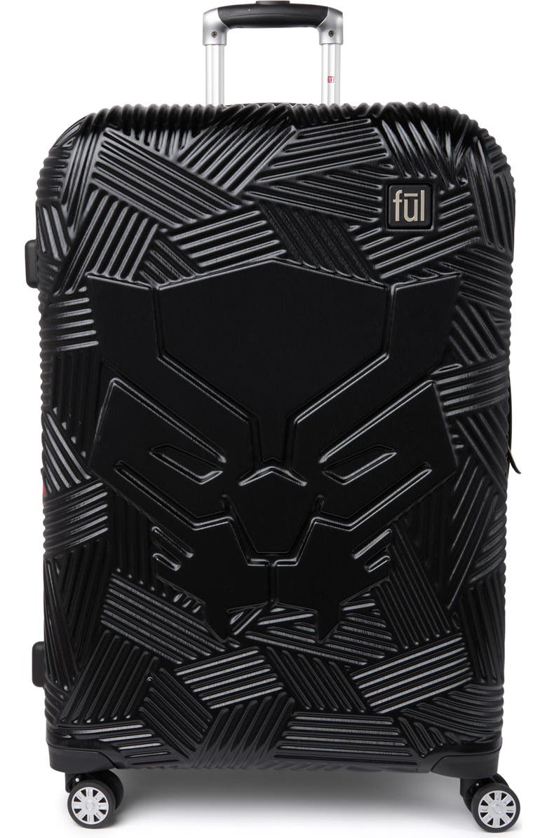 Danielle Nicole Black Panther Molded 29" Hardside Spinner Suitcase, Main, color,