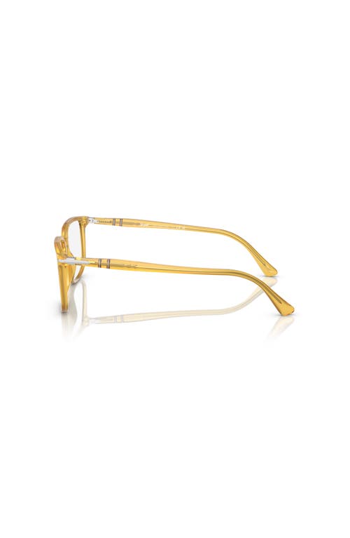 Persol 52mm Rectangle Optical Glasses In Yellow