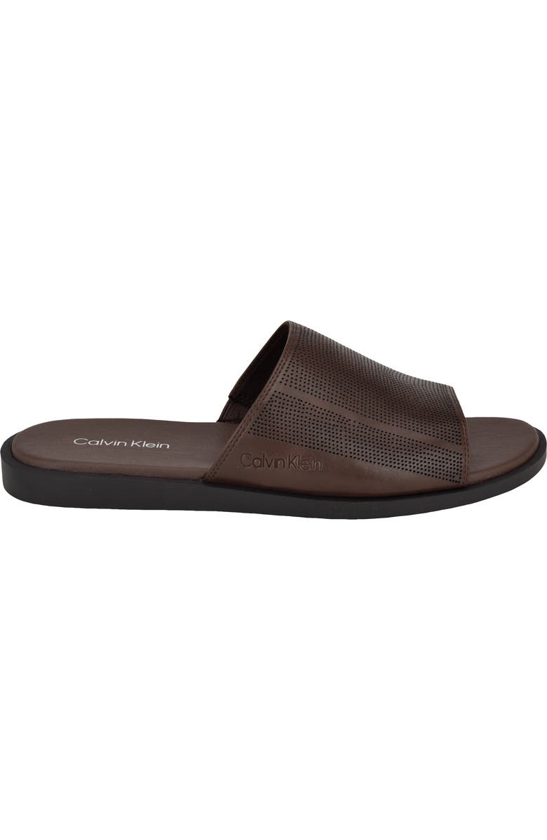 Calvin Klein Espar Slide Sandal, Alternate, color, Brown
