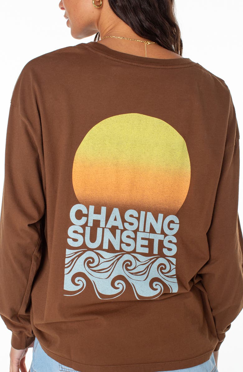 Roxy Chasing Sunsets Cotton Graphic T-Shirt, Alternate, color, Tiramisu
