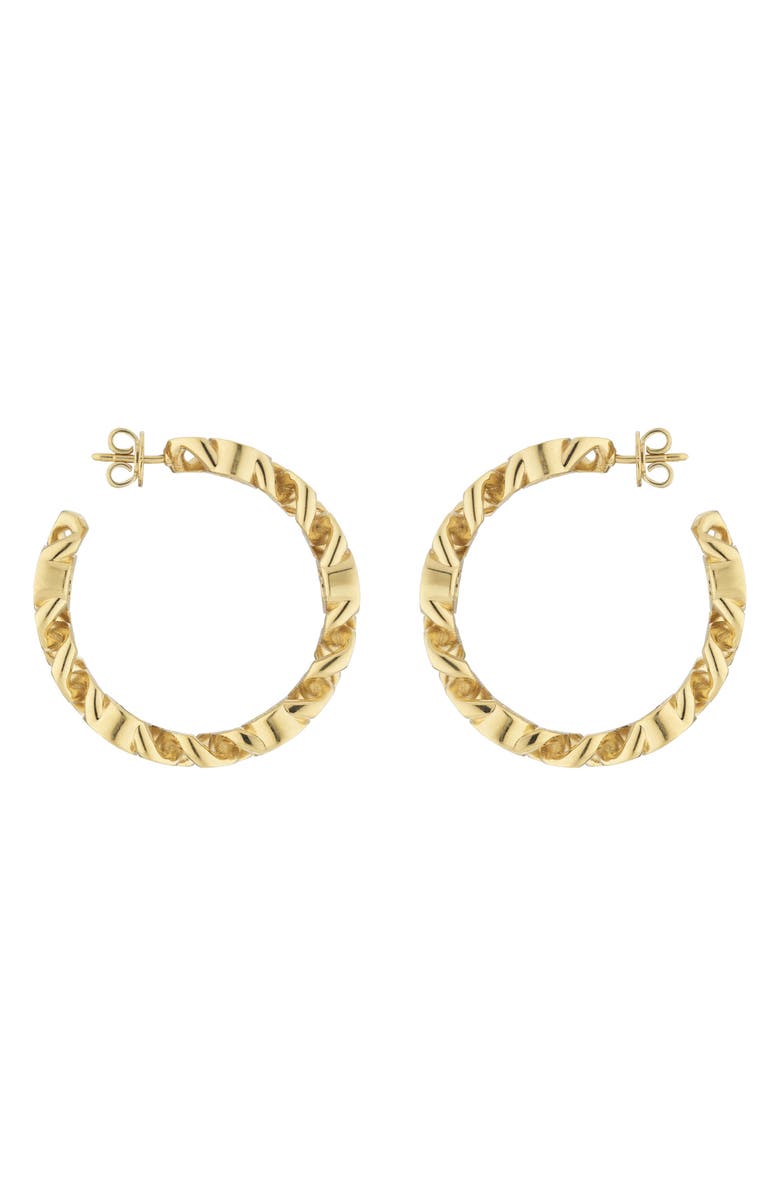 Gucci GG Chain Hoop Earrings, Alternate, color, 