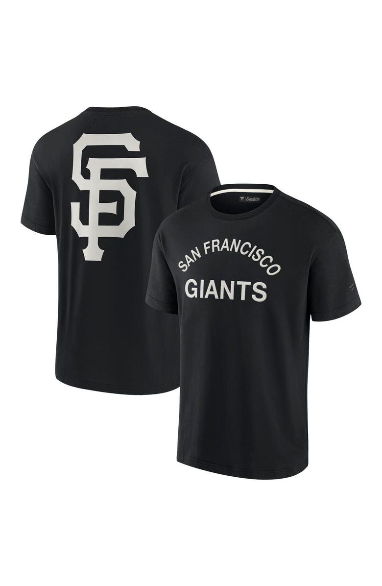 Fanatics Signature Unisex Fanatics Signature Black San Francisco Giants Elements Super Soft Short Sleeve T-Shirt, Main, color, Black