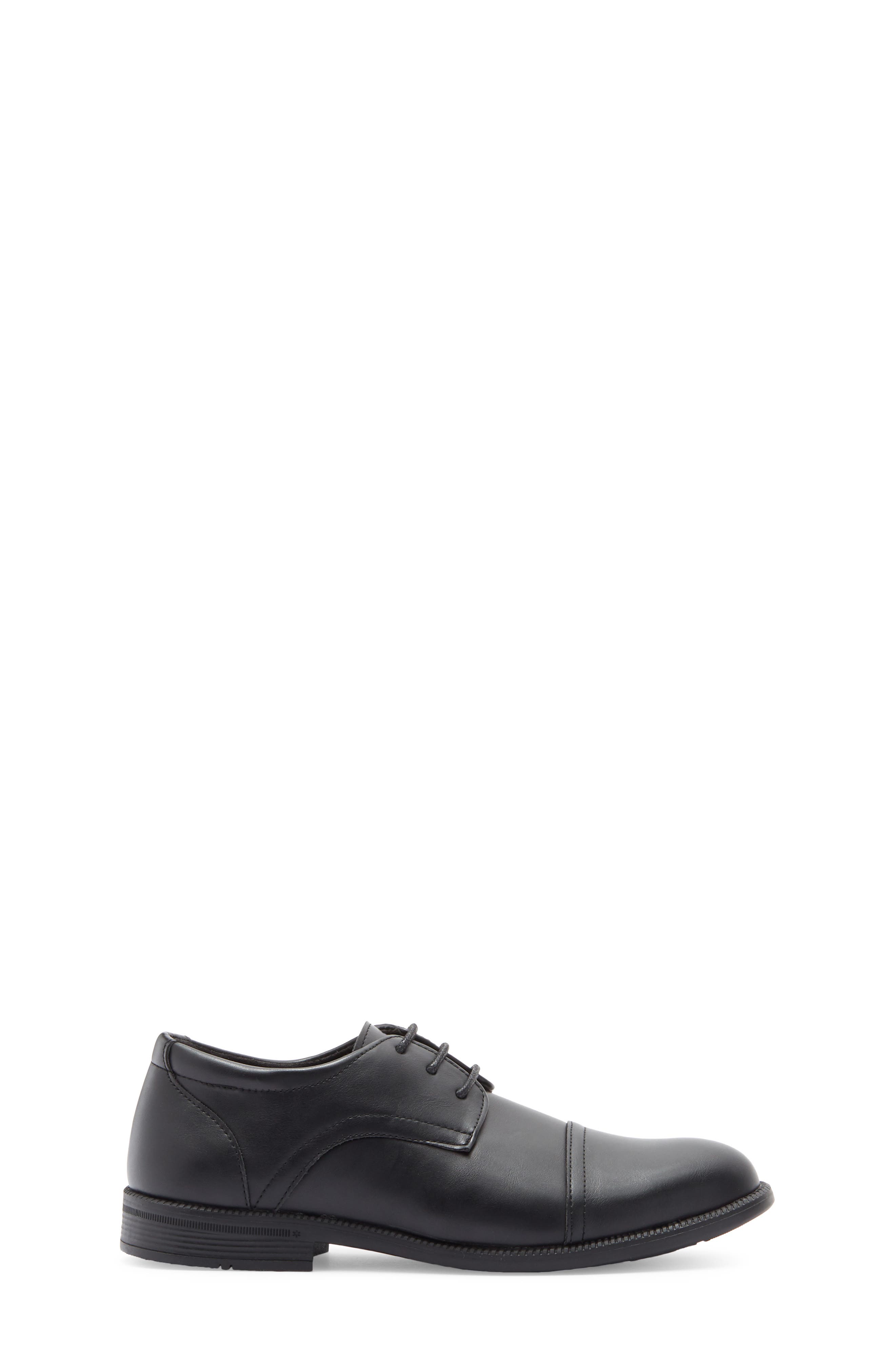 GEOFFREY BEENE Kids' Cap Toe Derby, Alternate, color, Black