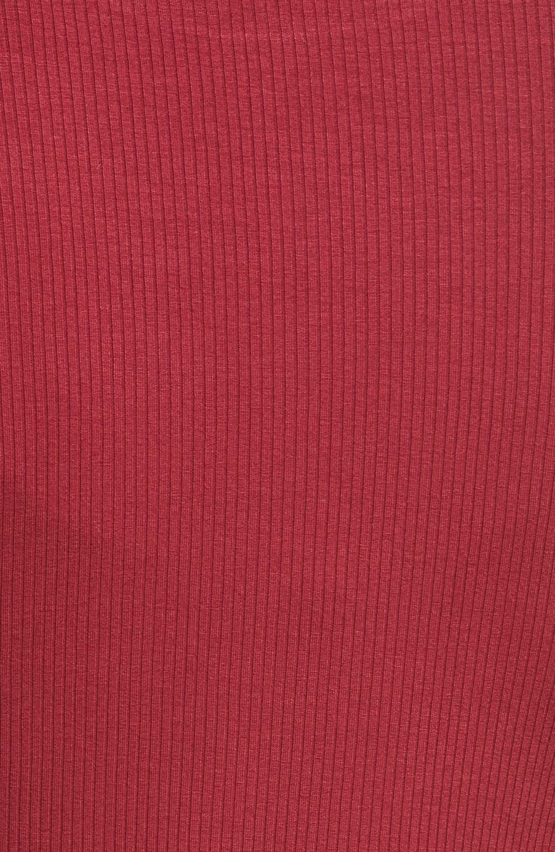 Savi Mom Sochi Long Sleeve Maternity Dress, Alternate, color, Burgundy