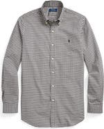 Polo Ralph Lauren Classic Fit Gingham Sanded Twill Button-Down Shirt