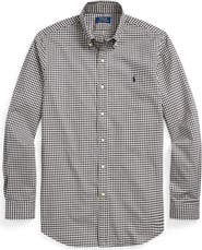 Polo Ralph Lauren Classic Fit Gingham Sanded Twill Button-Down Shirt