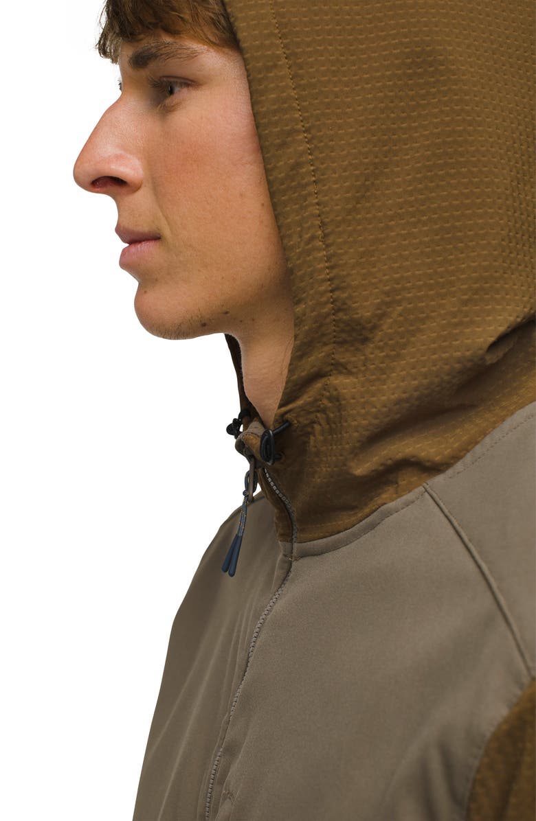 prAna Gridlocked Fleece Overlay Hooded Jacket, Alternate, color,