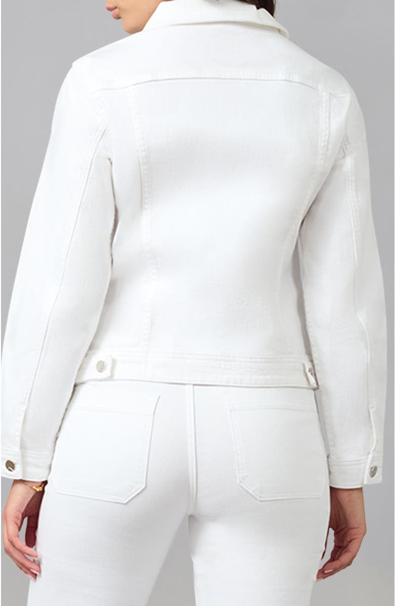Lola Jeans Gabriella Classic Stretch Denim Jacket, Alternate, color, White
