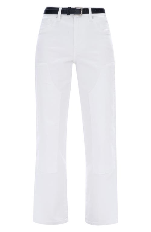 Bayeas Emma High Waist Wide Leg Jeans In White