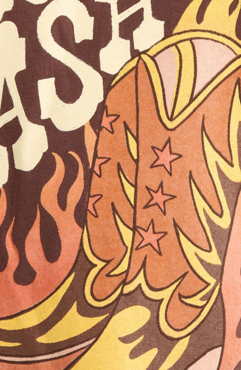 Merch Traffic Johnny Cash Boots Graphic T-Shirt, Alternate, color, Brown Pigment Dye