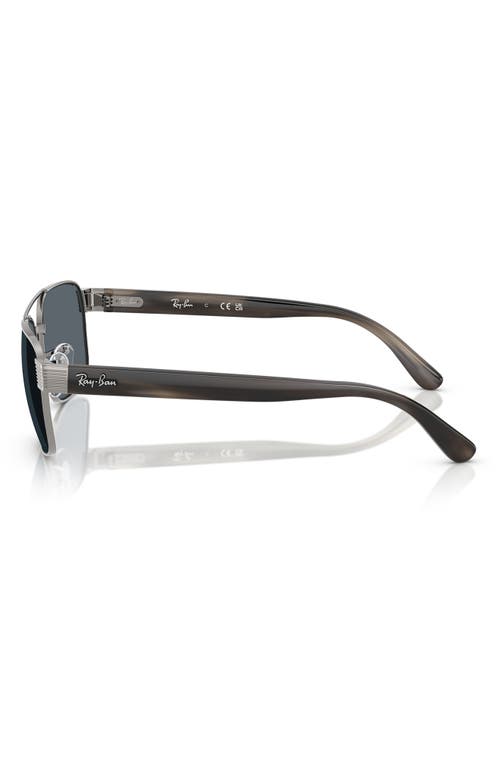 Ray Ban Ray-ban 58mm Square Sunglasses In Blue