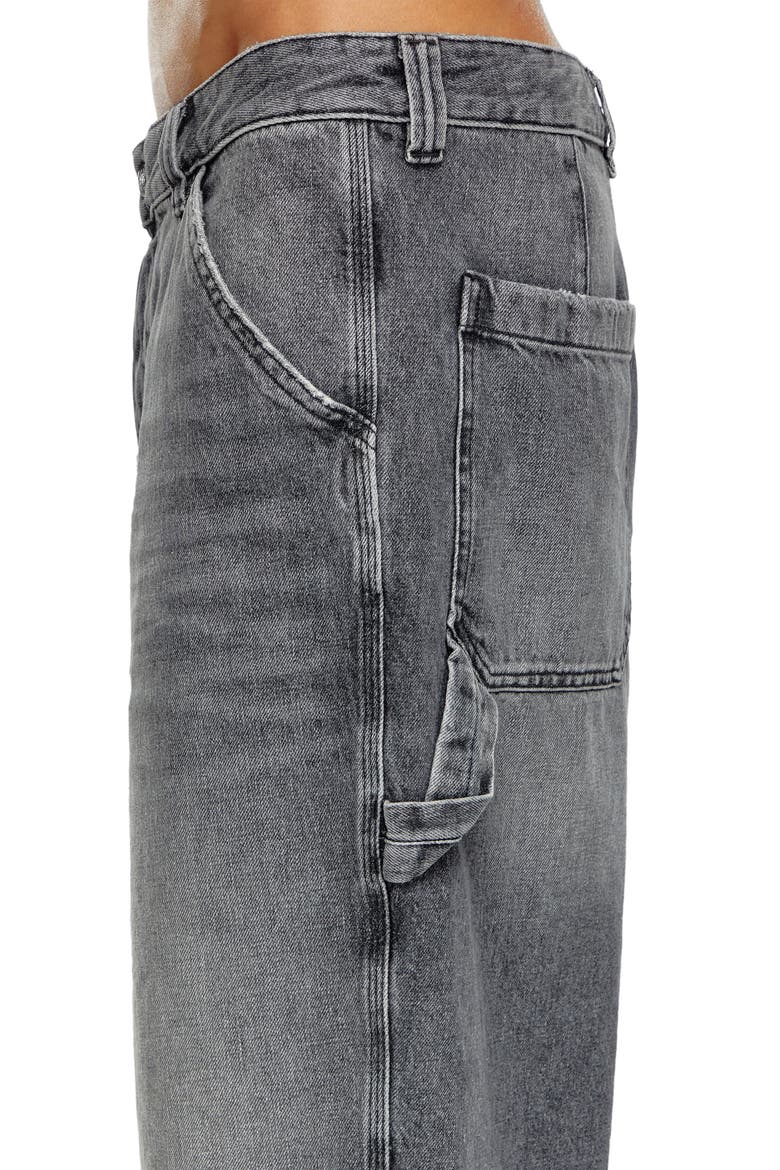 D-Livery Relaxed Fit Denim Shorts, Alternate, color, BLACK/ DENIM