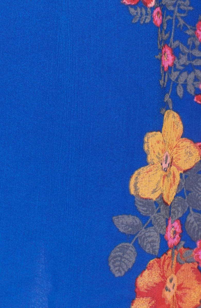 Free People 'Penny Lover' Chiffon Cold Shoulder Mini Dress, Alternate, color,