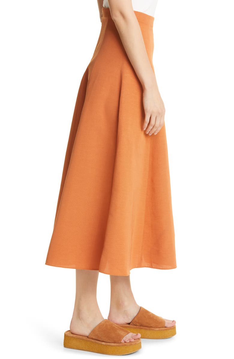 Vince Paneled Cotton Blend Slip Skirt, Alternate, color,