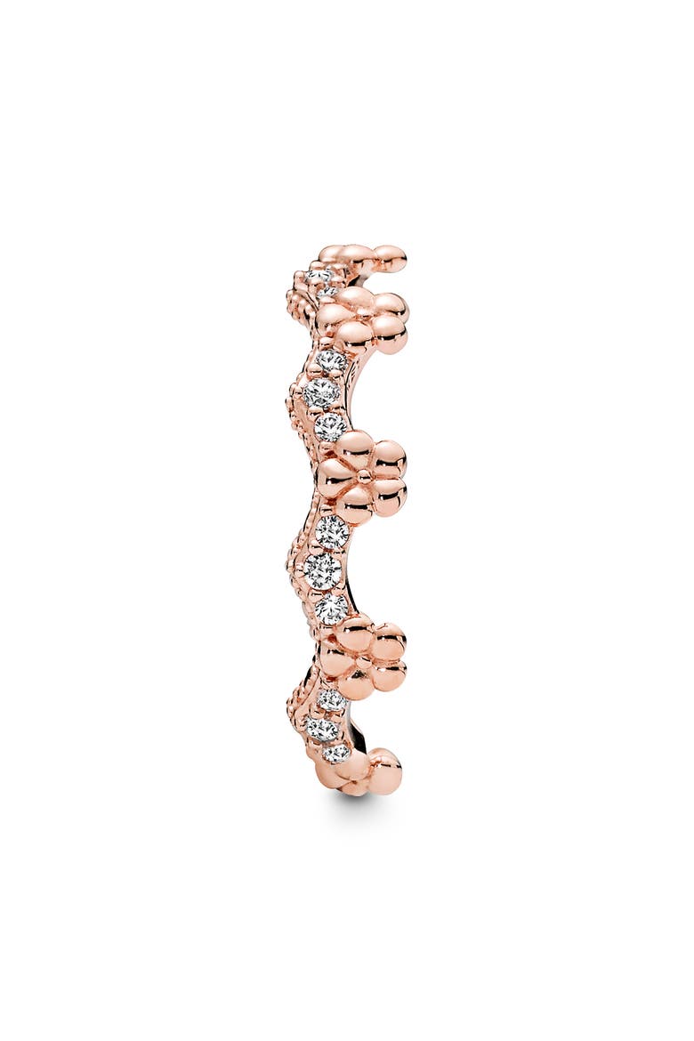 Rose Flower Crown Ring, Alternate, color, ROSE GOLD