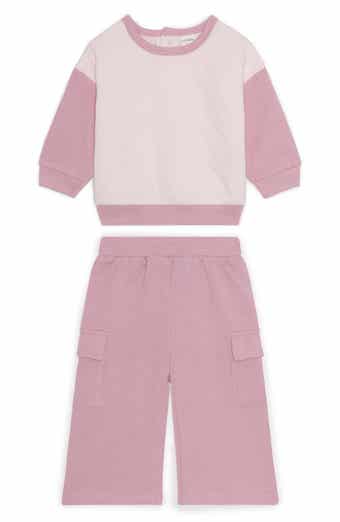 PL Baby by Petit Lem Quilted Fleece Sweatshirt & Sweatpants Set