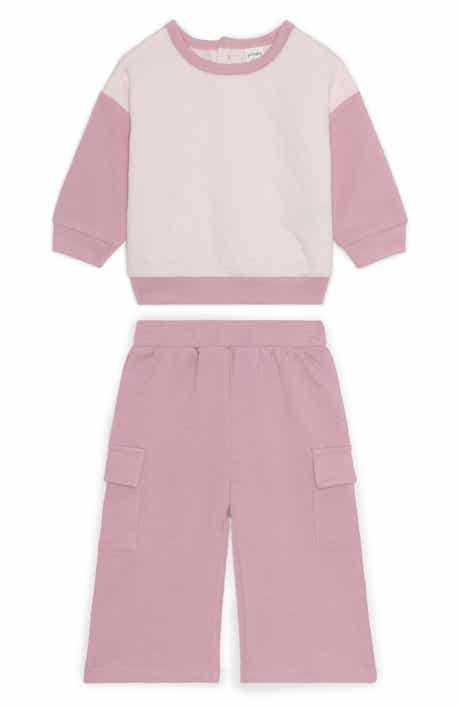 PL Baby by Petit Lem Quilted Fleece Sweatshirt & Sweatpants Set