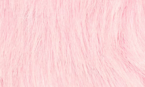 Isaac Mizrahi New York Crop Faux Fur Coat In Pink