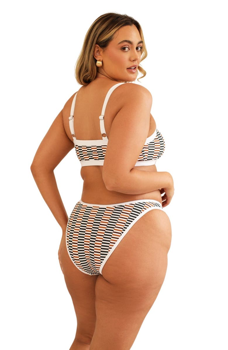 Dippin Daisys Kelly Bandeau Bikini Top, Alternate, color, Cola