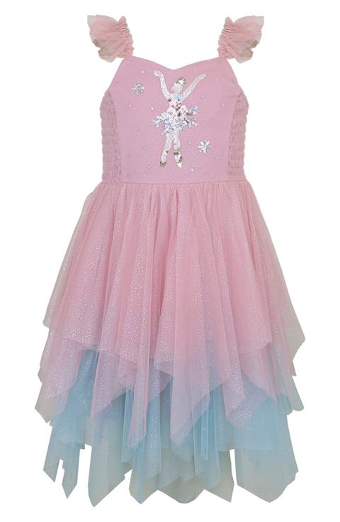 Kids' Ballerina Sequin Mesh Tutu Dress (Little Kid)