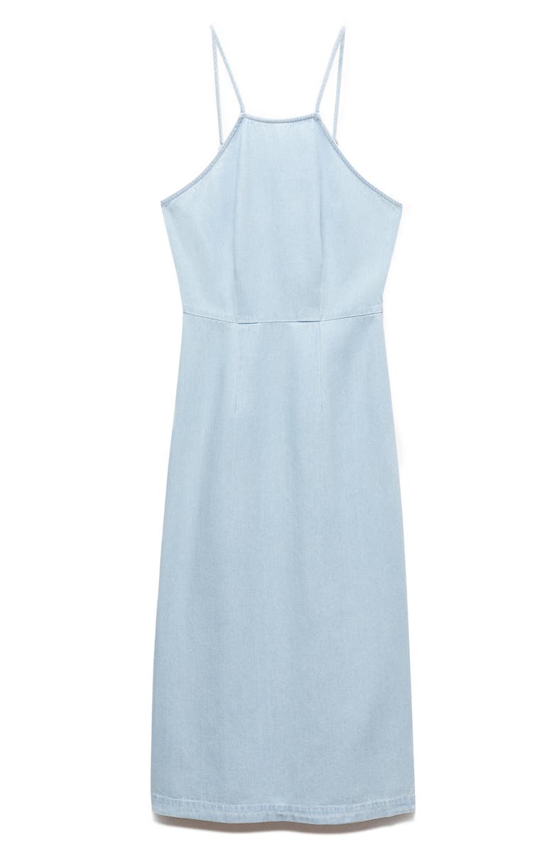 MANGO Denim Midi Dress, Alternate, color,
