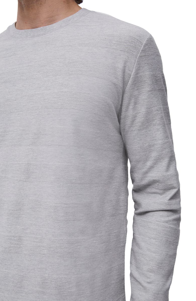 French Connection Textured Stripe Long Sleeve T-Shirt, Alternate, color, 