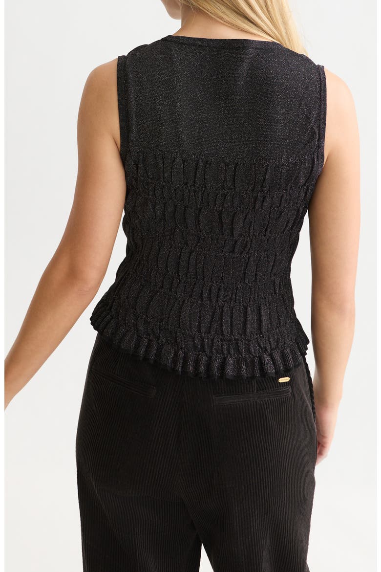 Smock Stitched Knit Tank, Alternate, color, METEORITE