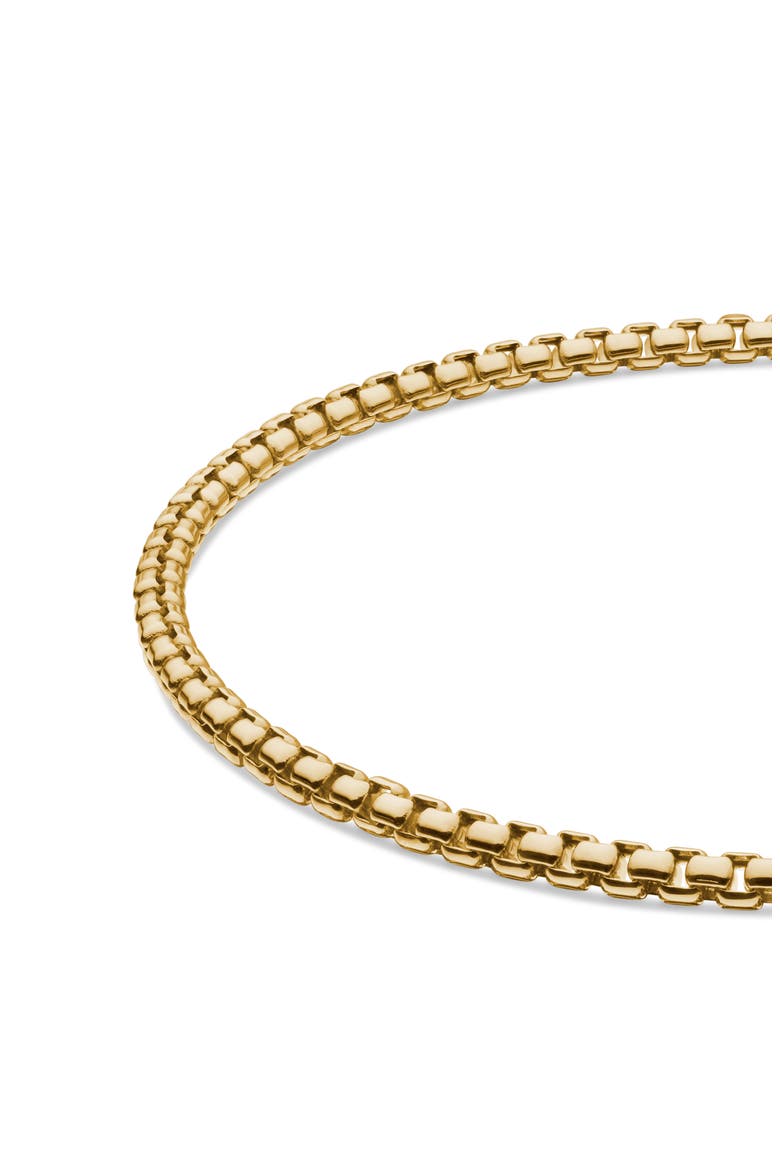 Men's Box Chain Bracelet in 18K Yellow Gold, 2.7mm, Alternate, color, 18K YELLOW GOLD
