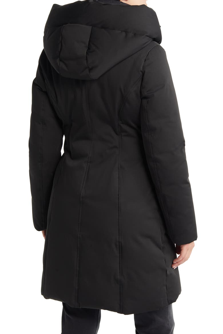Water Resistant 700 Fill Power Down Puffer Coat, Alternate, color, BLACK