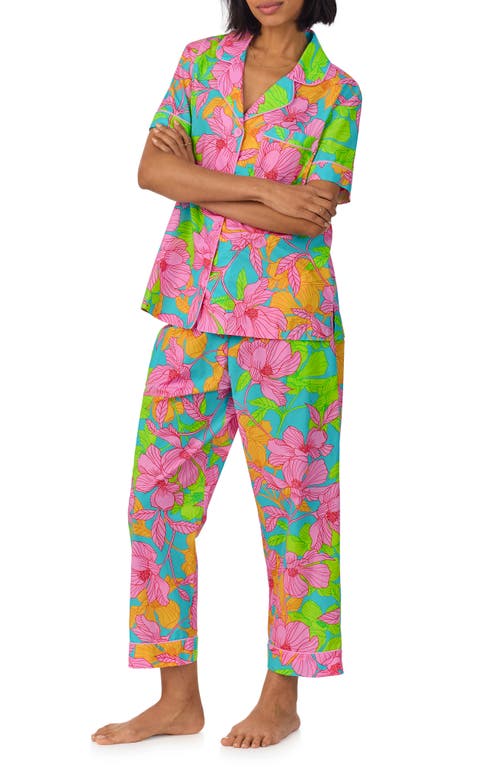 Shop Bedhead Pajamas X Trina Turk Print Crop Organic Cotton Pajamas